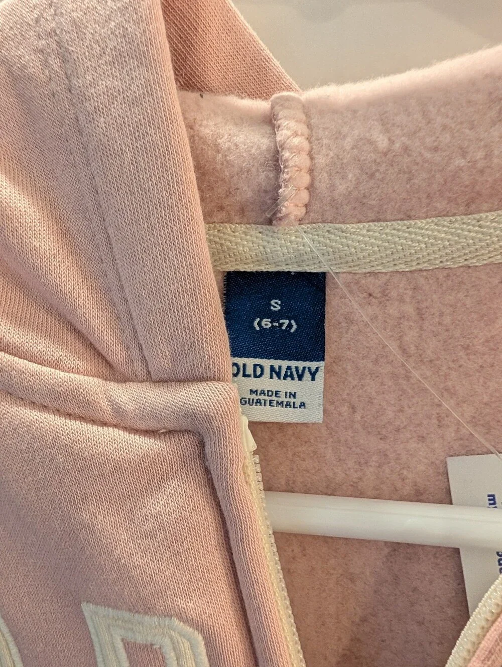 Old Navy Pale Pink Girls' Size 6 Hooded Zip Sweatshirt NWT